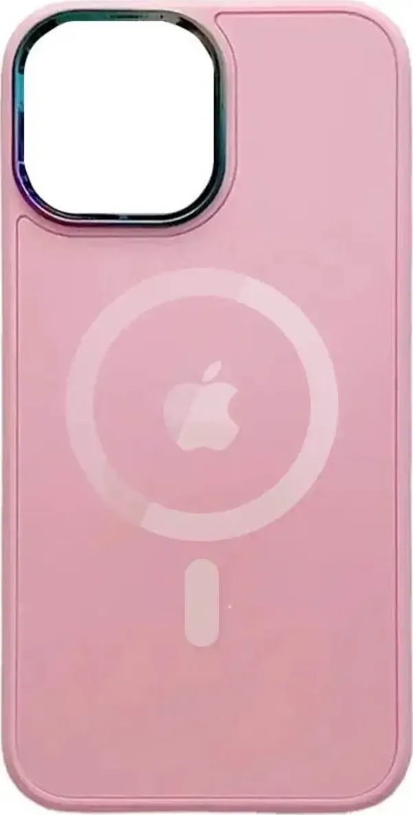 Чехол-накладка AG Glass Sapphire MagSafe Logo for Apple iPhone 13 Pro Pink