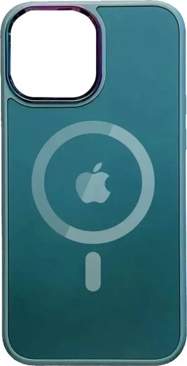 Чехол-накладка AG Glass Sapphire MagSafe Logo for Apple iPhone 14 Pro Green