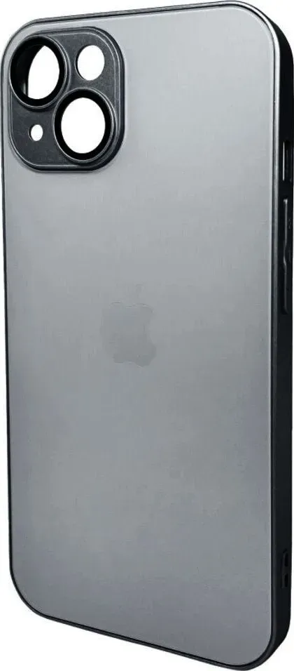 Чохол-накладка AG Glass Matt Frame Color Logo for Apple iPhone 14 Titanium Grey