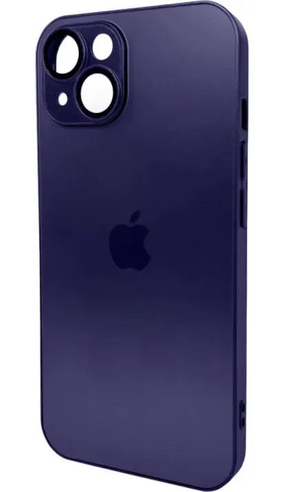 Чохол-накладка AG Glass Matt Frame Color Logo for Apple iPhone 15 Deep Purple