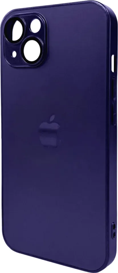 Чохол-накладка AG Glass Matt Frame Color Logo for Apple iPhone 13 Deep Purple