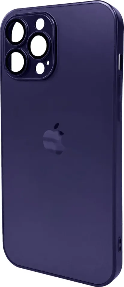 Чохол-накладка AG Glass Matt Frame Color Logo for Apple iPhone 13 Pro Max Deep Purple