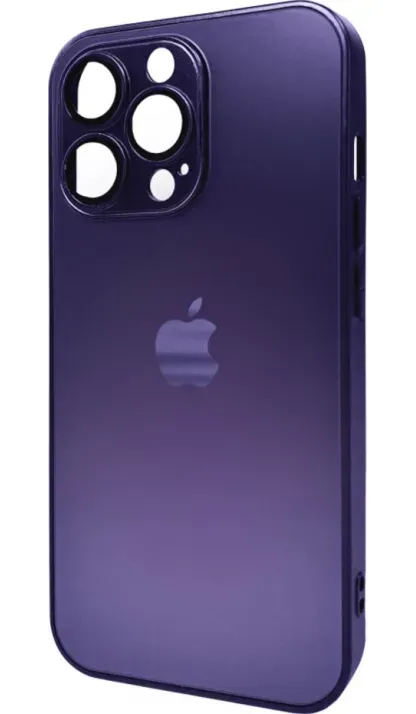 Чохол-накладка AG Glass Matt Frame Color Logo for Apple iPhone 12 Pro Deep Purple