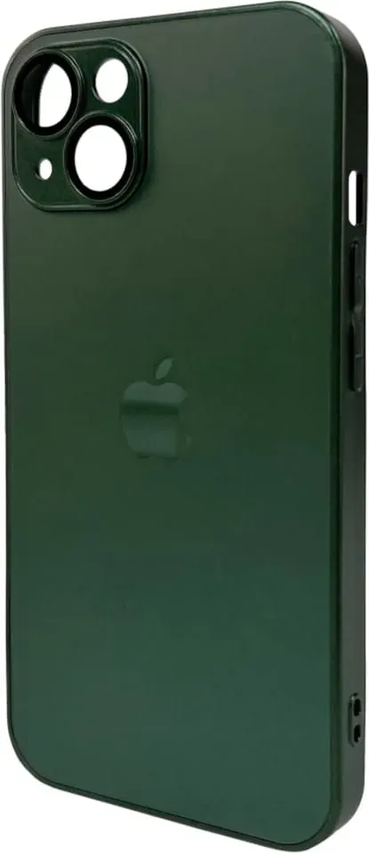 Чехол-накладка AG Glass Matt Frame Color Logo for Apple iPhone 13 Cangling Green