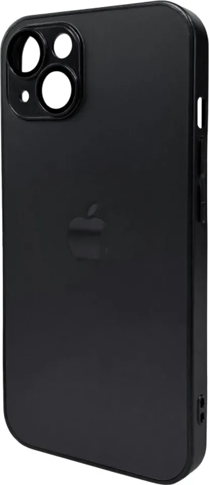 Чехол-накладка AG Glass Matt Frame Color Logo for Apple iPhone 12 Graphite Black