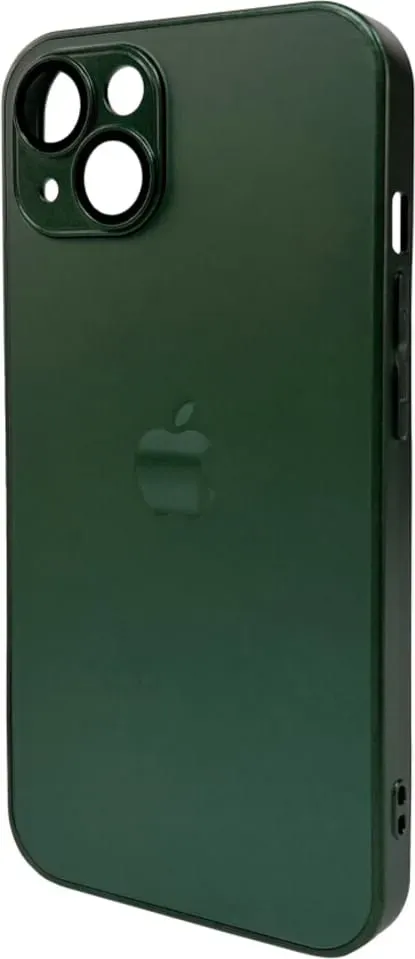 Чехол-накладка AG Glass Matt Frame Color Logo for Apple iPhone 12 Cangling Green