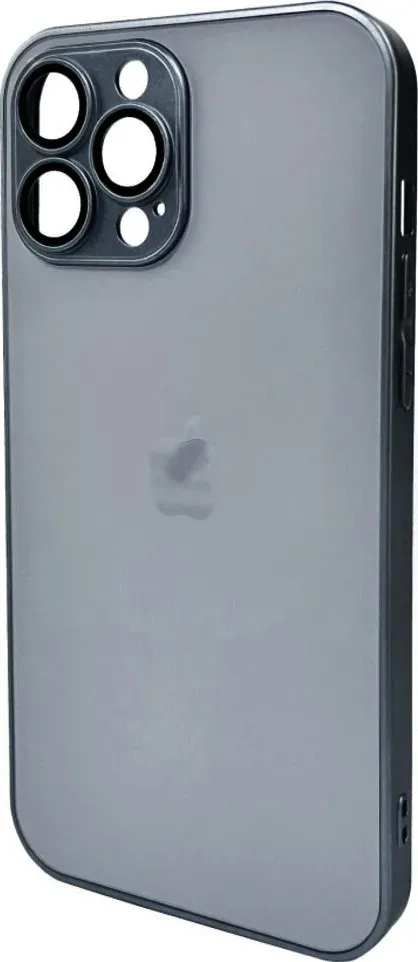 Чохол-накладка AG Glass Matt Frame Color Logo for Apple iPhone 12 Pro Titanium Grey