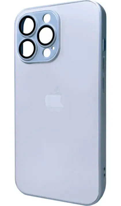 Чохол-накладка AG Glass Matt Frame Color Logo for Apple iPhone 11 Pro Max Sierra Blue