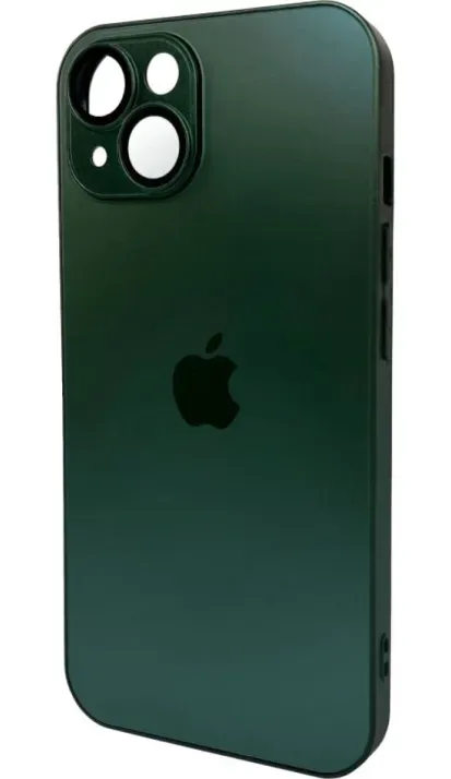 Чехол-накладка AG Glass Matt Frame Color Logo for Apple iPhone 14 Cangling Green