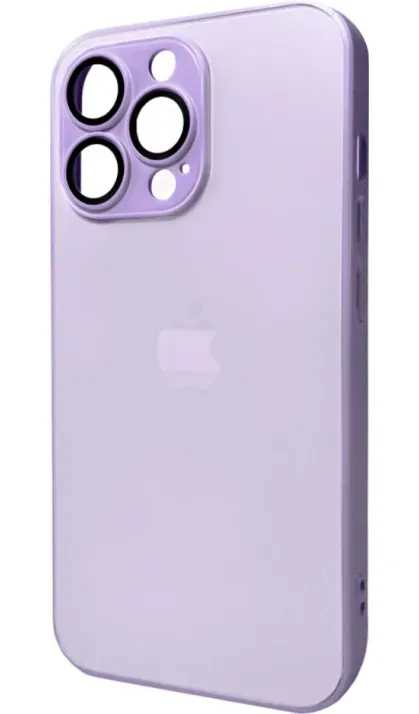 Чохол-накладка AG Glass Matt Frame Color Logo for Apple iPhone 11 Pro Light Purple