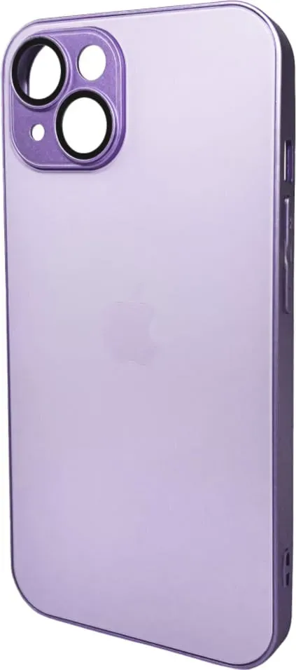 Чохол-накладка AG Glass Matt Frame Color Logo for Apple iPhone 15 Light Purple