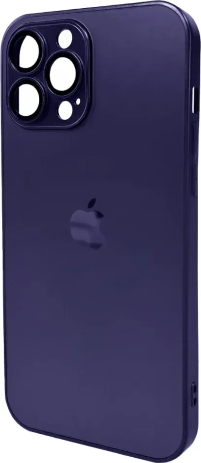 Чохол-накладка AG Glass Matt Frame Color Logo for Apple iPhone 12 Pro Max Deep Purple