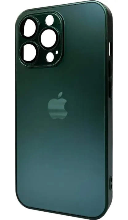Чехол-накладка AG Glass Matt Frame Color Logo for Apple iPhone 11 Pro Cangling Green