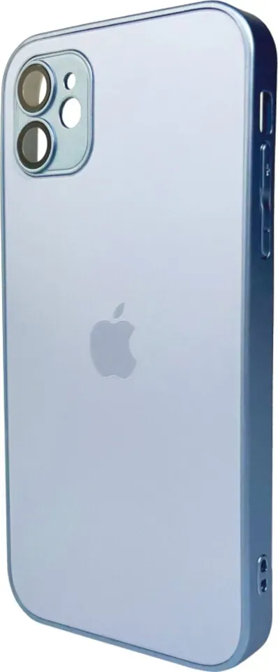 Чохол-накладка AG Glass Matt Frame Color Logo for Apple iPhone 11 Sierra Blue