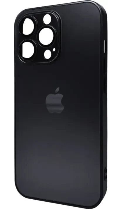 Чохол-накладка AG Glass Matt Frame Color Logo for Apple iPhone 11 Pro Max Graphite Black