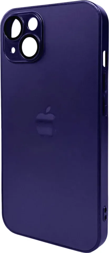 Чехол-накладка AG Glass Matt Frame Color Logo for Apple iPhone 12 Deep Purple