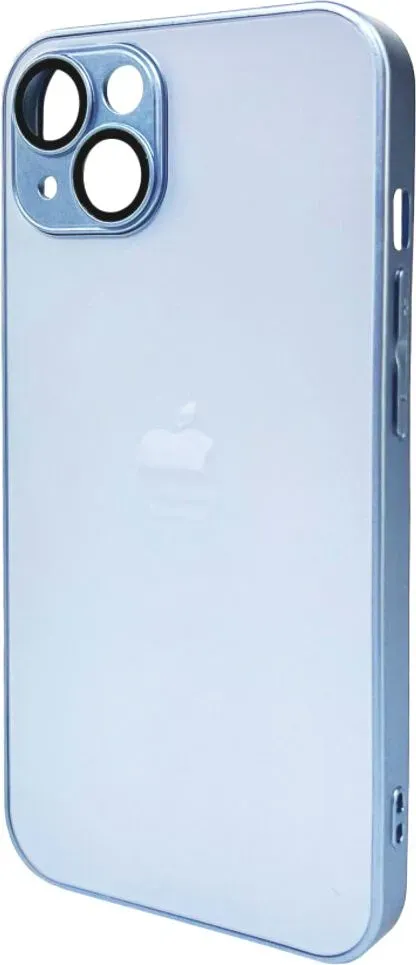 Чохол-накладка AG Glass Matt Frame Color Logo for Apple iPhone 13 Sierra Blue