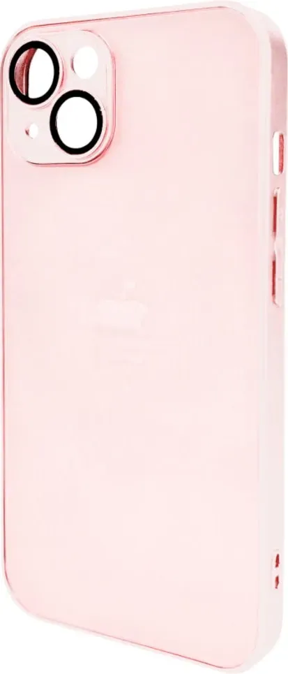 Чохол-накладка AG Glass Matt Frame Color Logo for Apple iPhone 12 Chanel Pink