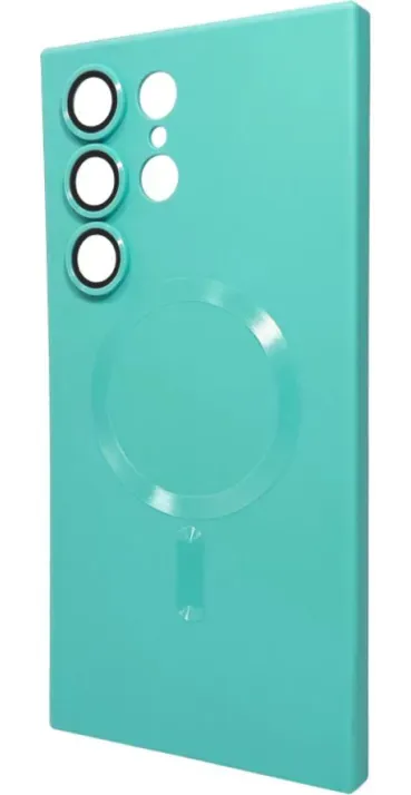 Чехол-накладка Cosmic Frame MagSafe Color for Samsung S23 Ultra Light Green