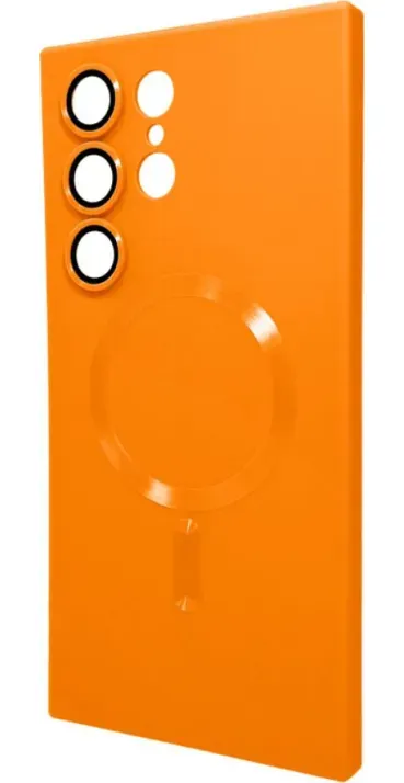 Чехол-накладка Cosmic Frame MagSafe Color for Samsung S23 Ultra Orange