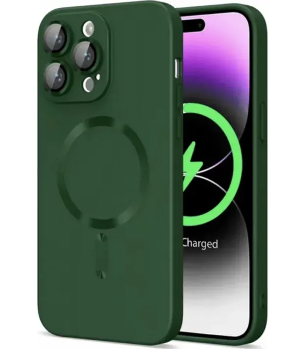 Чохол-накладка Cosmic Frame MagSafe Color for Apple iPhone 15 Forest Green