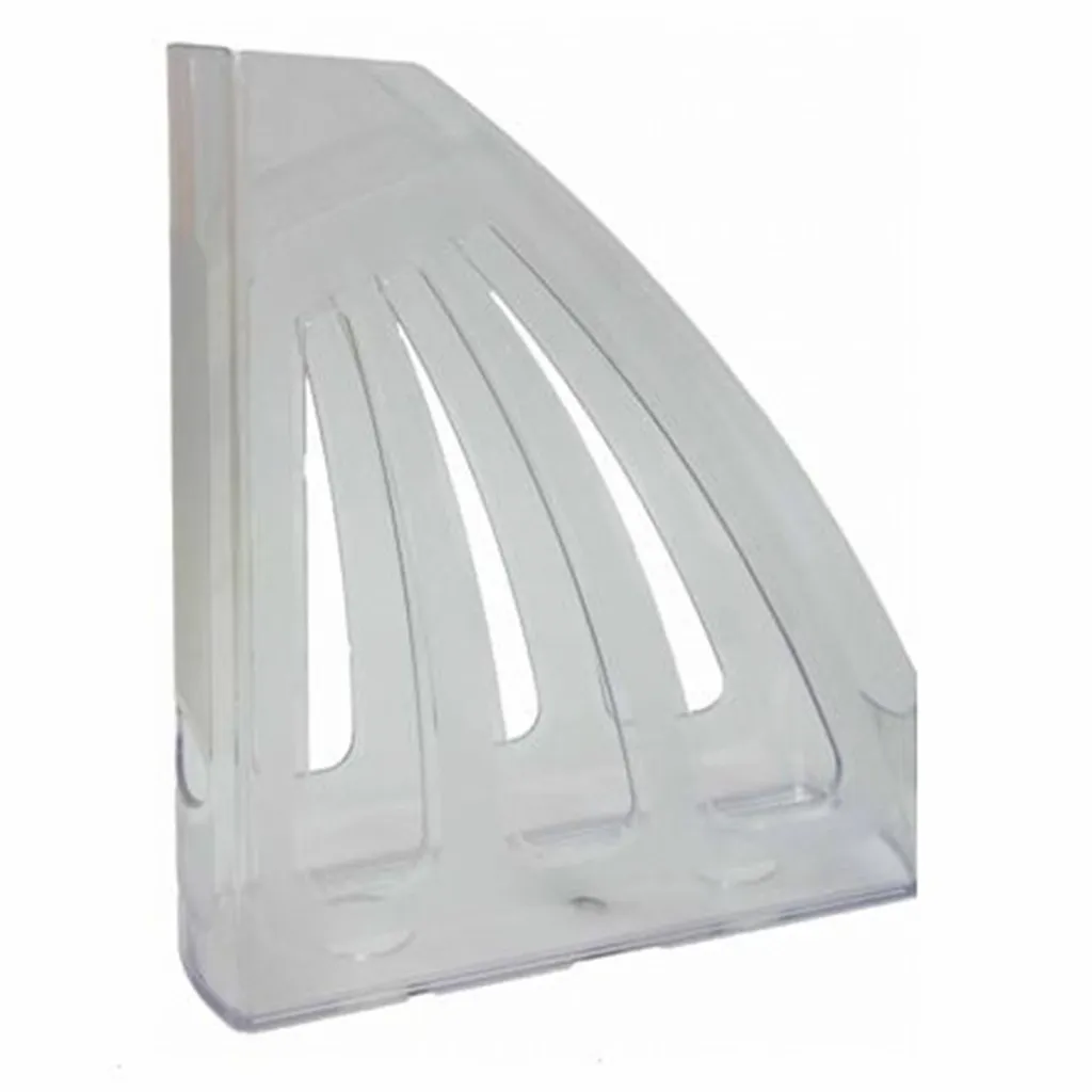Лоток для бумаг КиП пластиковый, вертикальный, серый (TRAYV-KIP-LV-03-G)