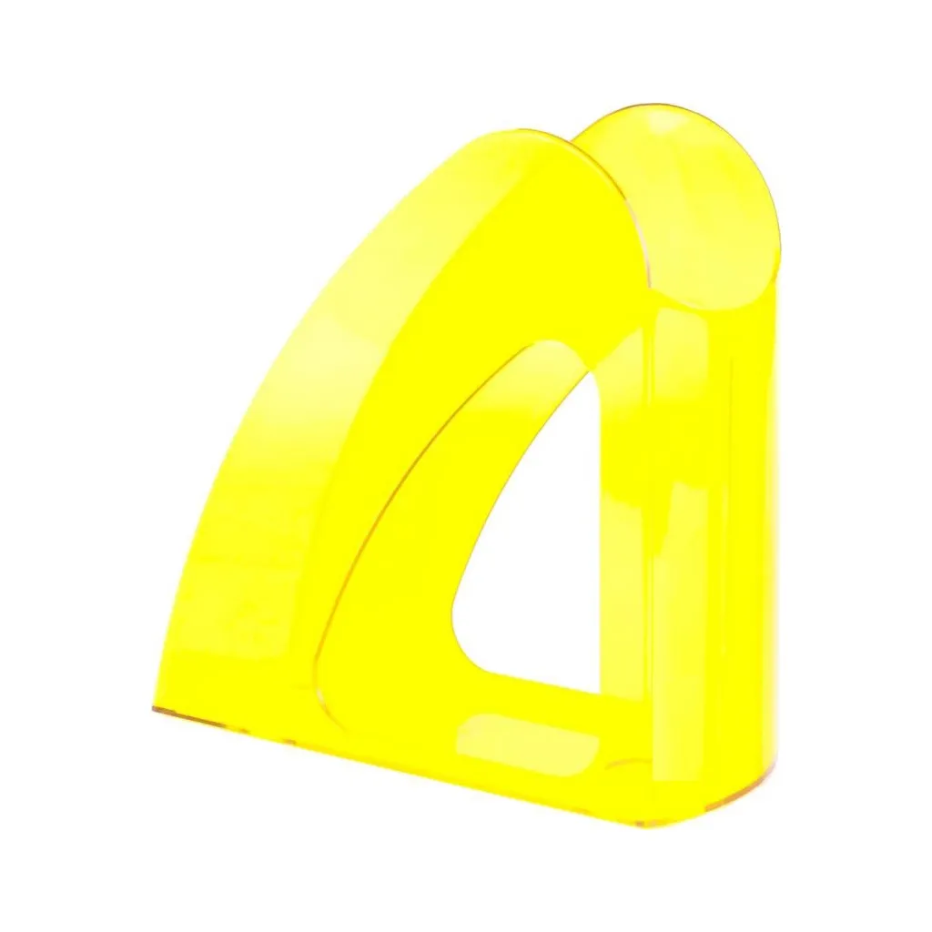 Лоток для паперів Economix вертикальний Радуга, пластик лимонний (E31904-25)