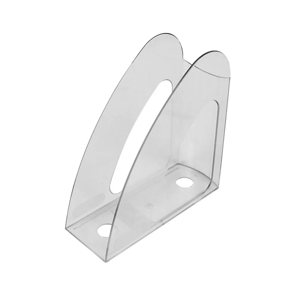 Лоток для бумаг Economix вертикальный Радуга, пластик прозрачный (E31904-00)