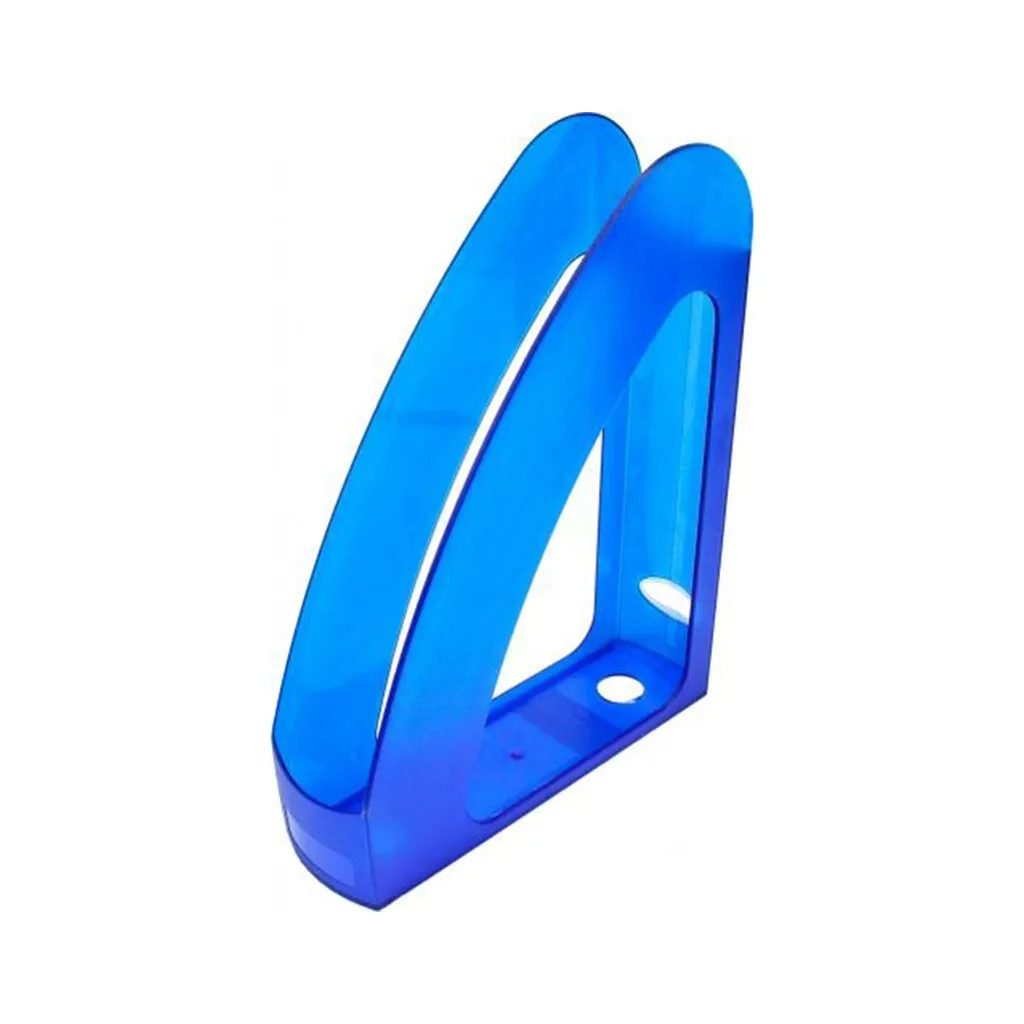Лоток для бумаг Economix вертикальный Радуга, пластик синий (E31904-02)