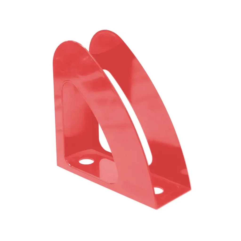 Лоток для паперів Economix вертикальний Радуга, пластик червоний непрозорий (E31904-23)