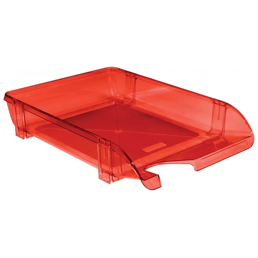 Лоток для бумаг Economix горизонтальный пластик, красный (E31801-03)