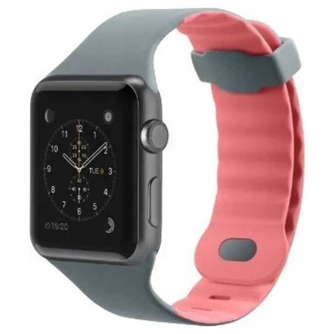 Ремешок для фитнес браслета Belkin Sport Band for Apple Watch 38mm Grey-Rose (F8W729btC01)