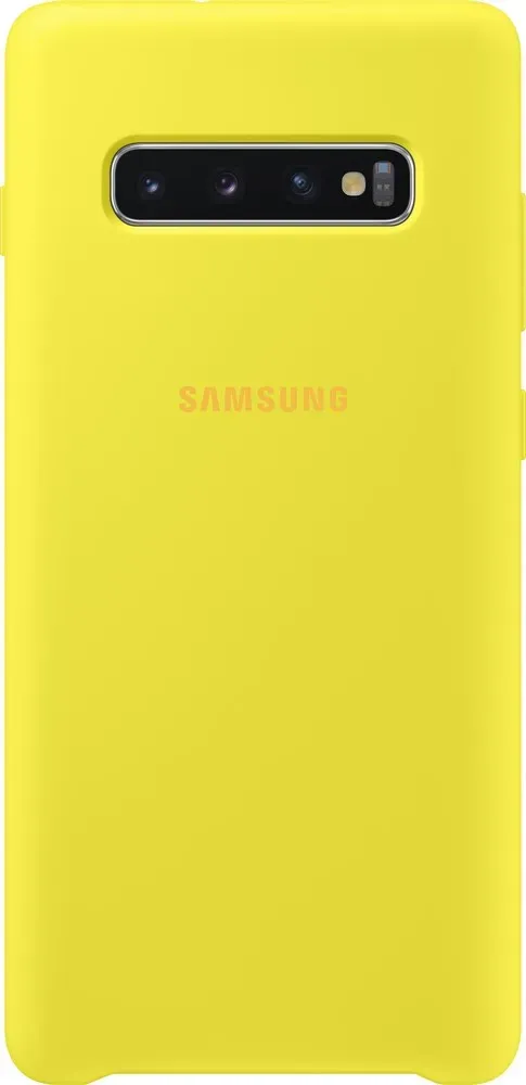 Чехол-накладка Silicone Cover for Samsung Galaxy S10 Plus (G975) Yellow (EF-PG975TYEGRU)