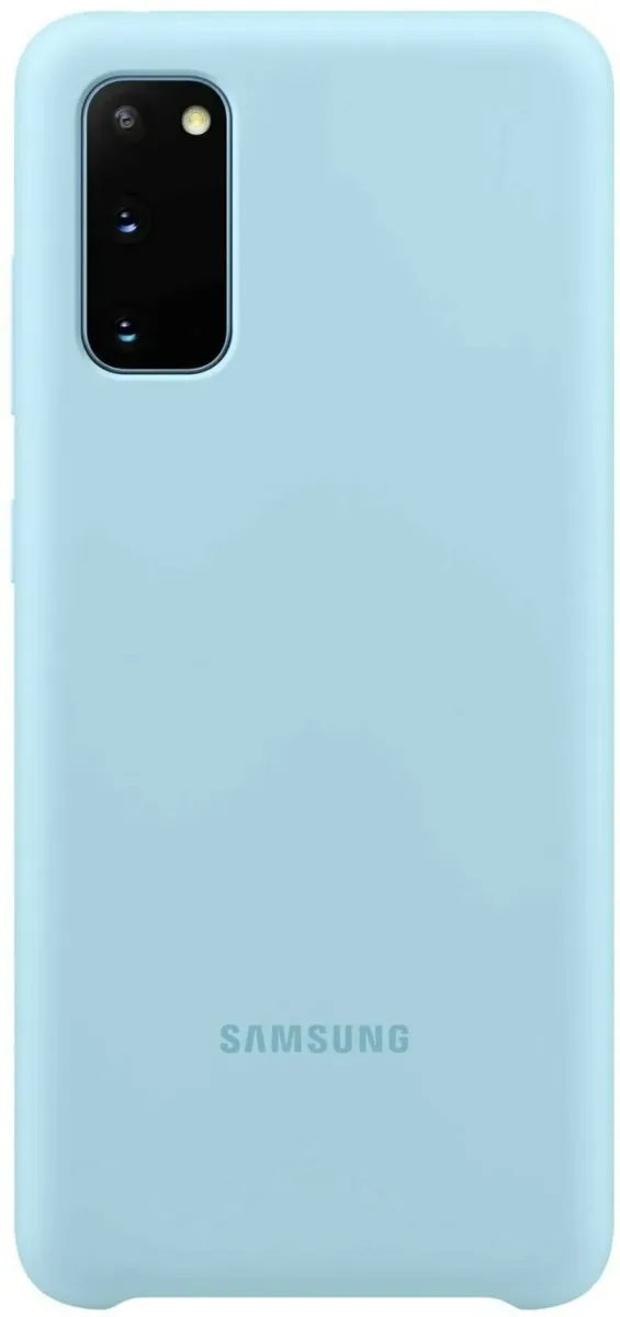 Чохол-накладка Silicone Cover for Samsung Galaxy S20 (G980) Sky Blue (EF-PG980TLEGRU)