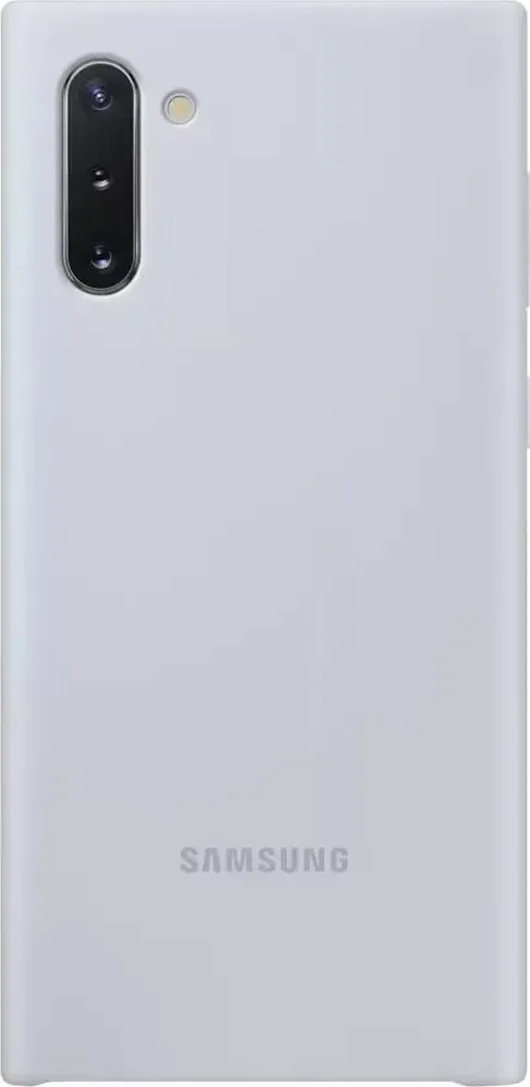 Чехол-накладка Silicone Cover for Samsung Galaxy Note 10 (N970) Silver (EF-PN970TSEGRU)