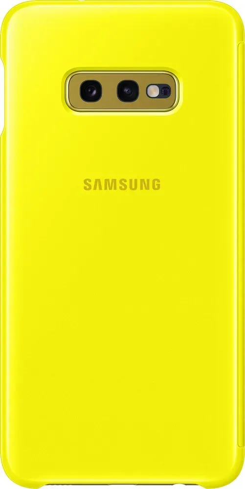 Чехол-накладка Clear View Cover for Samsung Galaxy S10e (G970) Yellow (EF-ZG970CYEGRU)