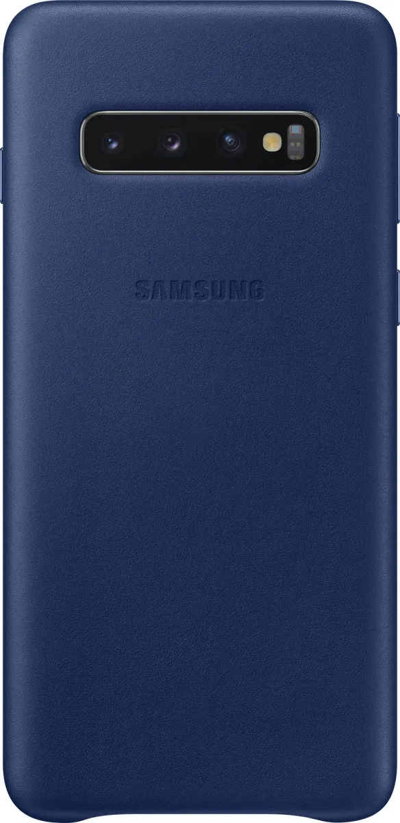 Чохол-накладка Leather Cover for Samsung Galaxy S10 (G973) Navy (EF-VG973LNEGRU)