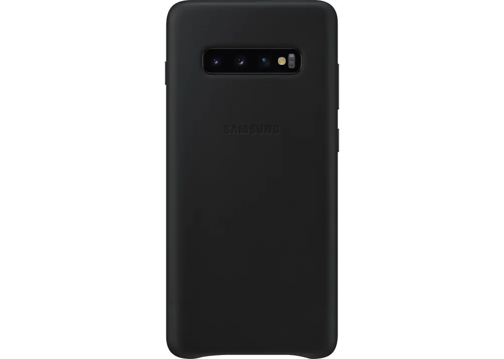 Чохол-накладка Leather Cover for Samsung Galaxy S10 Plus (G975) Black (EF-VG975LBEGRU)