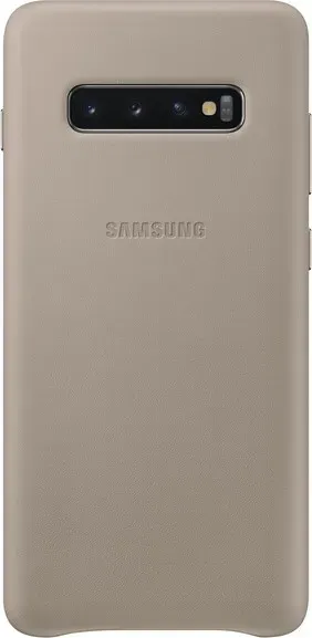 Чехол-накладка Leather Cover for Samsung Galaxy S10 Plus (G975) Gray (EF-VG975LJEGRU)