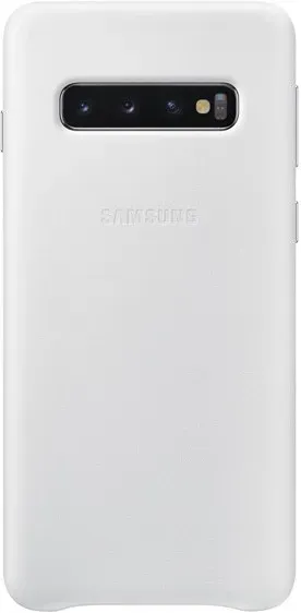 Чехол-накладка Leather Cover for Samsung Galaxy S10 Plus (G975) White (EF-VG975LWEGRU)