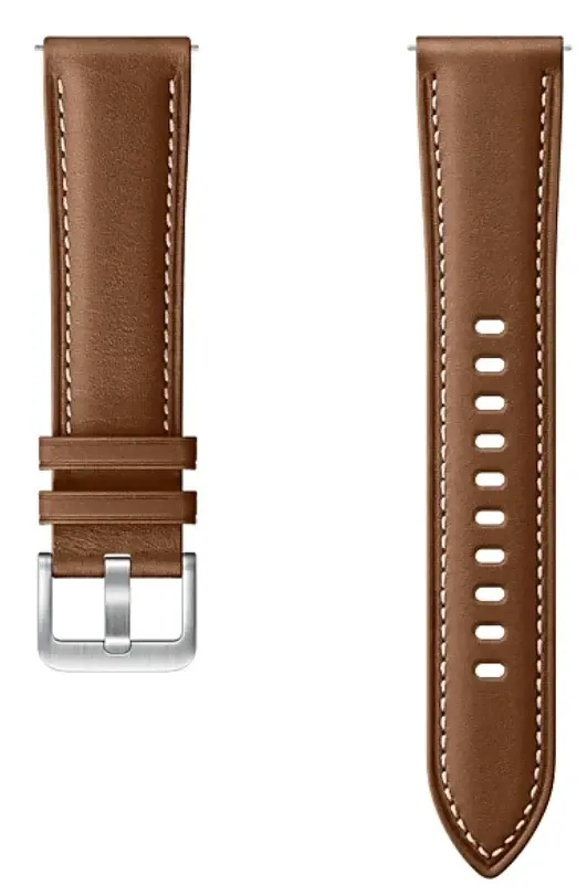 Ремінець для фітнес браслета Stitch Leather Band R840 for Samsung Galaxy Watch 3 Brown (ET-SLR84LAEGRU)