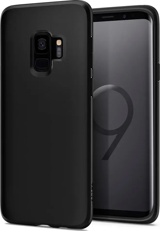 Чехол-накладка Spigen Samsung Galaxy S9 Case Liquid Crystal Matte Black (592CS22825)