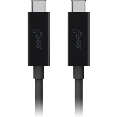 Кабель Belkin Cable USB-C to USB-C 10Gbps 1m Black (F2CU052bt1MBKP1)