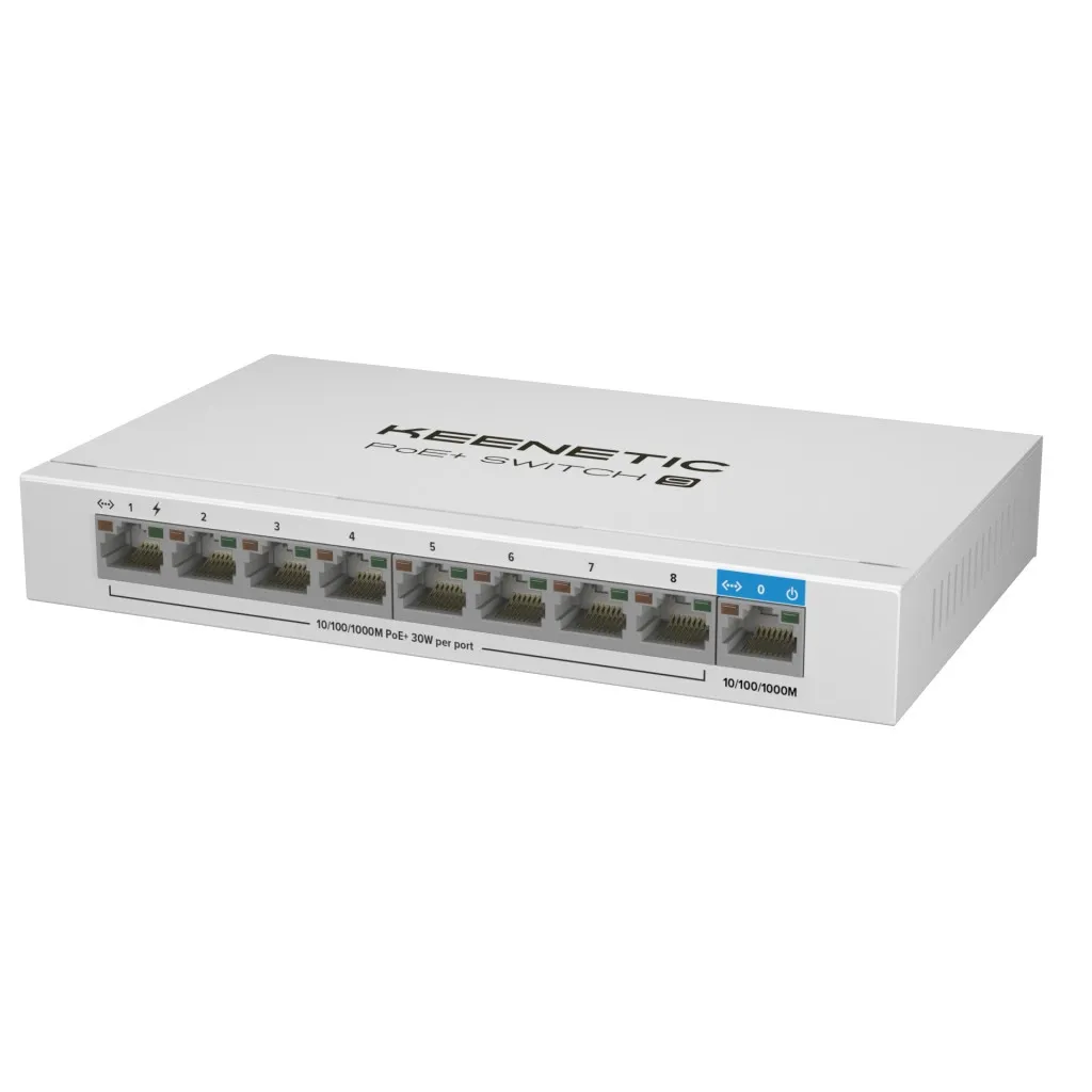 Комутатор Keenetic PoE+ Switch 9 (KN-4710)