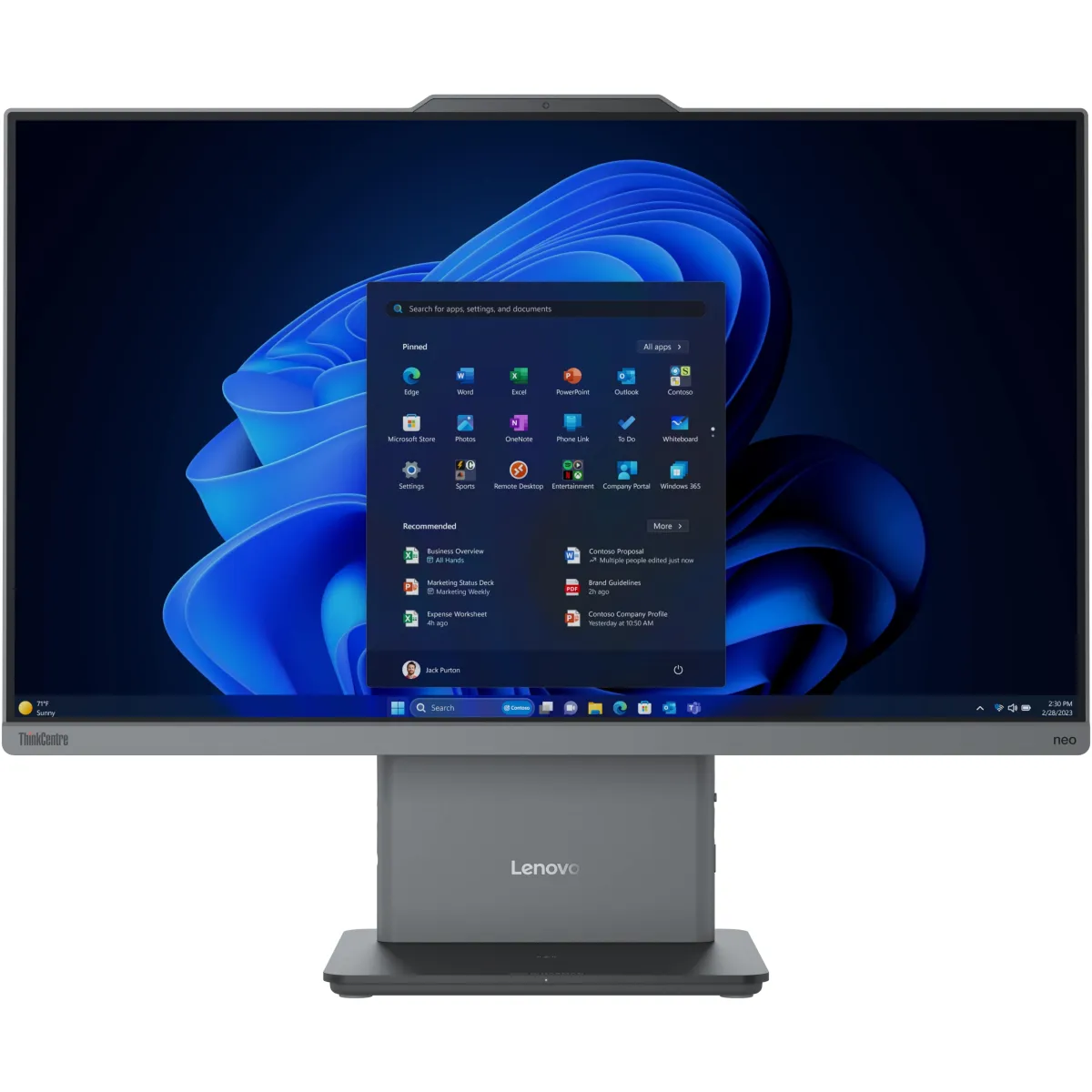 Моноблок Lenovo ThinkCentre AIO neo 50a 24 G5 (12SD000AUI) Luna Grey