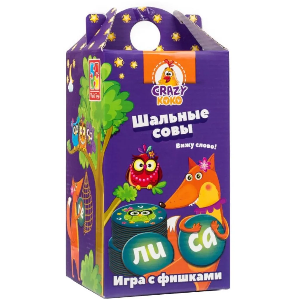 Настольная игра Vladi Toys Шальные совы. Вижу слово! (рус.) (VT8033-02)