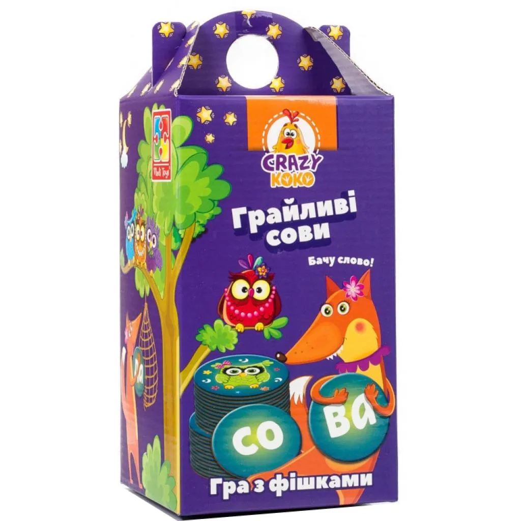 Настольная игра Vladi Toys Шальные совы. Вижу слово! (укр.) (VT8033-04)