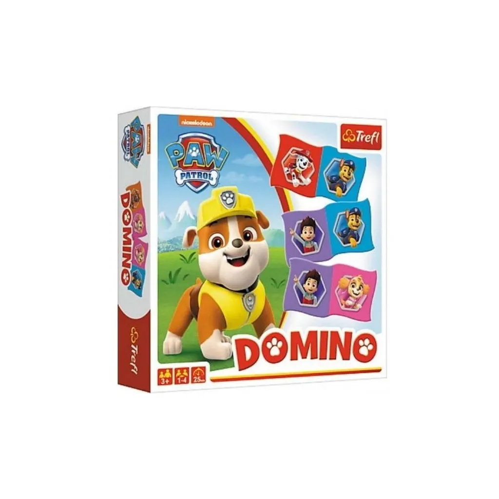 Настільна ігра Trefl Доміно. Щенячий патруль (Domino: Paw Patrol) (01895)