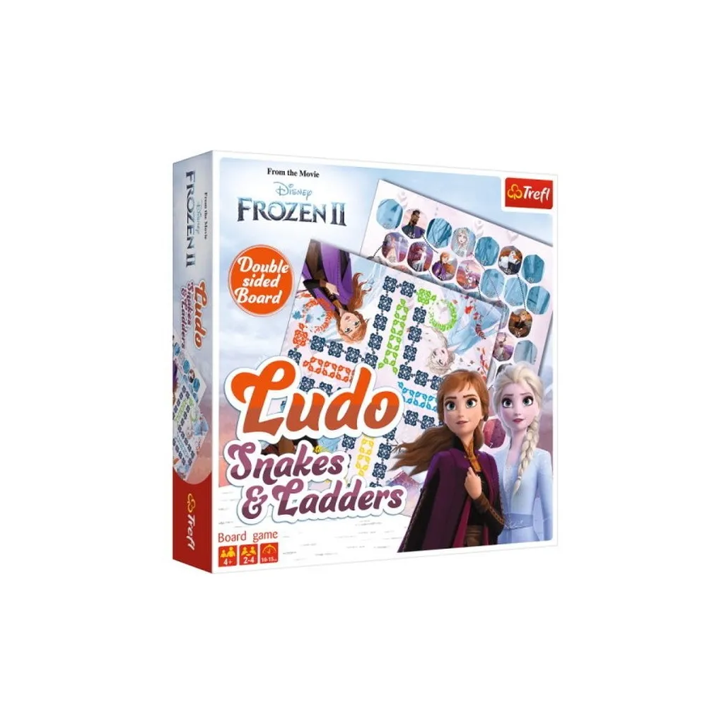 Настольная игра Trefl Лудо 2 в 1. Холодное сердце 2 (Ludo 2 in 1: Frozen 2) (02068)