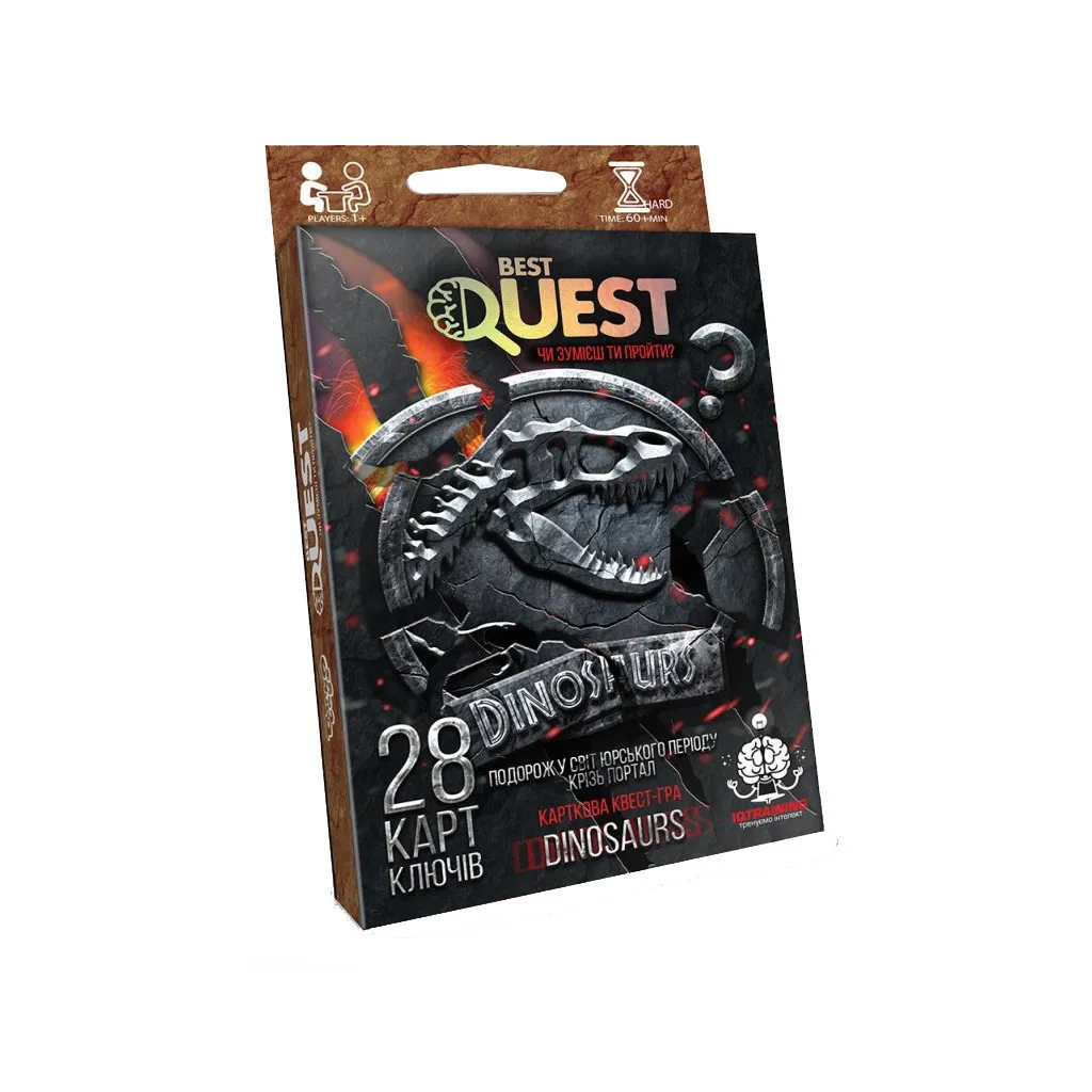 Настольная игра Danko Toys Best Quest. Динозавры, украинский (BQ-01-04U)